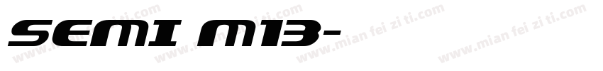SEMI M13字体转换